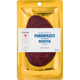 Lapin Liha kylmäsavupaisti poro 100g kalorit ja ravintosisältö