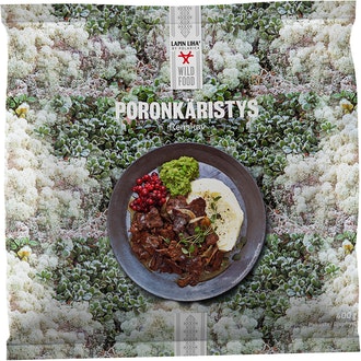 Lapin Liha poronkäristys 400g kalorit ja ravintosisältö - 138 kcal