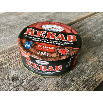 Görans Grillattu Kebablastu tulisessa kastikkeessa 205g kalorit ja ravintosisältö - 198 kcal