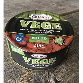 Görans Vegelastu miedossa kastikkeessa 215g kalorit ja ravintosisältö - 278 kcal