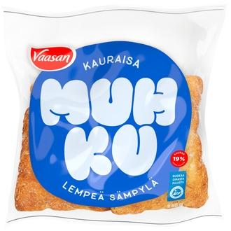 Vaasan Muhku Kauraisa sämpylä 240 g 4 kpl kaura-vehnäsämpylä kalorit ja ravintosisältö