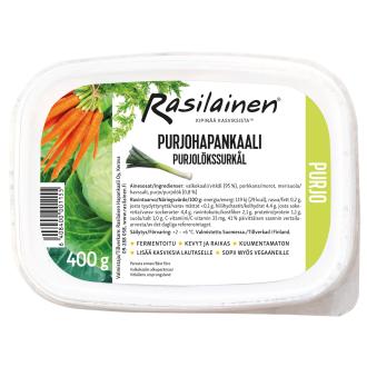 Rasilainen purjohapankaali 400g kalorit ja ravintosisältö - 29 kcal