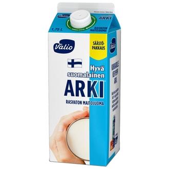 Valio Hyvä suomalainen Arki® rasvaton maitojuoma 1,75 l kalorit ja ravintosisältö
