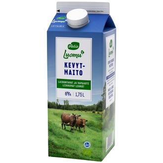 Valio Luomu™ kevytmaito 1,75 l kalorit ja ravintosisältö
