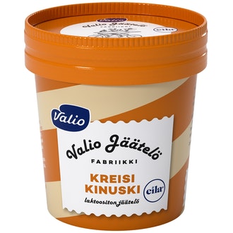 Valio jäätelö 150ml kreisi kinuski lakttoositon kalorit ja ravintosisältö
