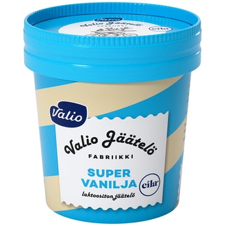Valio jäätelö 150ml super vanilja laktoositon kalorit ja ravintosisältö - 205 kcal