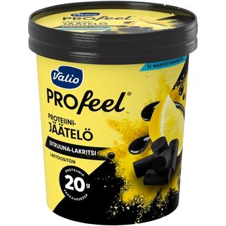 Valio PROfeel® jäätelö 480 ml sitruuna-lakritsi laktoositon kalorit ja ravintosisältö