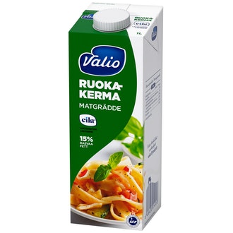 Valio ruokakerma 15 % 1 l UHT laktoositon kalorit ja ravintosisältö - 164 kcal
