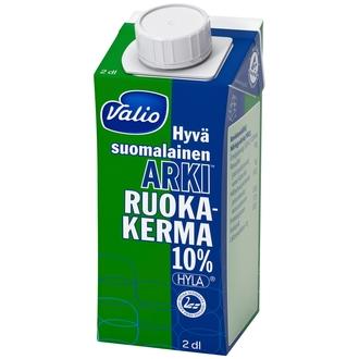 Valio Hyvä suomalainen Arki® ruokakerma 10 % 2 dl UHT HYLA® kalorit ja ravintosisältö