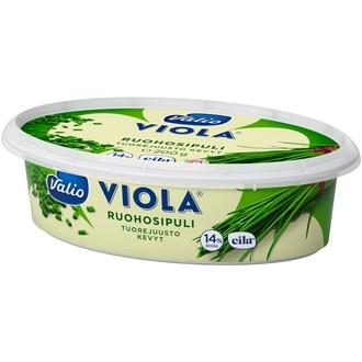 Valio Viola® kevyt e200 g ruohosipuli tuorejuusto laktoositon kalorit ja ravintosisältö