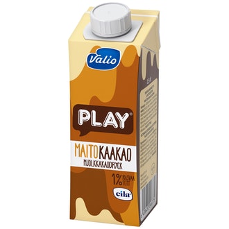 Valio Play maitokaakaojuoma 2,5dl laktoositon UHT kalorit ja ravintosisältö - 60 kcal