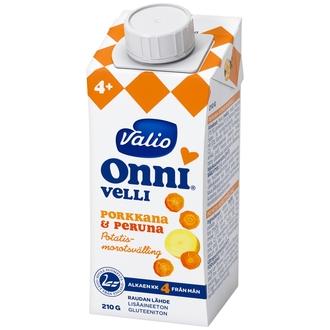Valio Onni peruna-porkkanavelli 210 g UHT kalorit ja ravintosisältö - 75 kcal
