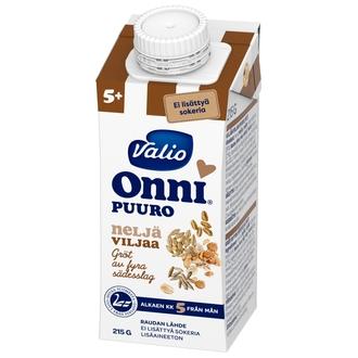 Valio Onni neljän viljan puuro 215 g UHT kalorit ja ravintosisältö