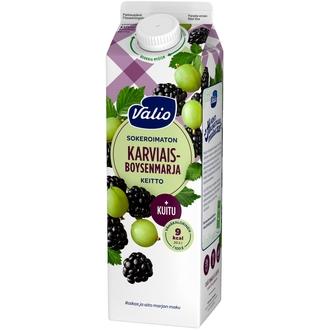 Valio karviais-boysenmarjakeitto +kuitu 1 kg sokeroimaton kalorit ja ravintosisältö - 9 kcal