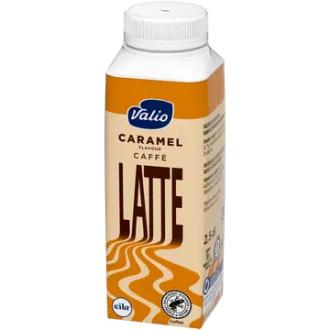 Valio Latte caramel maitokahvijuoma 2,5 dl laktoositon kalorit ja ravintosisältö