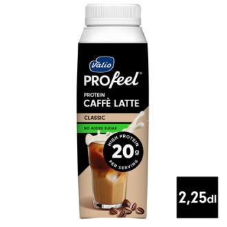 Valio PROfeel protein caffe latte 225ml classic laktoositon kalorit ja ravintosisältö - 71 kcal