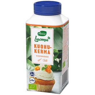 Valio Luomu laktoositon kuohukerma 3 dl kalorit ja ravintosisältö - 335 kcal