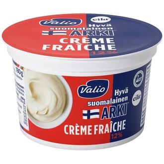 Valio Hyvä suomalainen Arki® crème fraîche 12 % 180 g laktoositon kalorit ja ravintosisältö