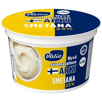 Valio Hyvä suomalainen Arki® smetana 23 % 180 g laktoositon kalorit ja ravintosisältö - 231 kcal