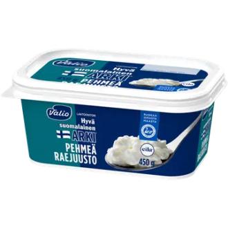 Valio Hyvä suomalainen Arki® pehmeä raejuusto laktoositon 450 g kalorit ja ravintosisältö