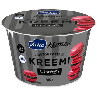 Valio Keittiön lakritsitoffeekreemi 200g laktoositon kalorit ja ravintosisältö - 200 kcal