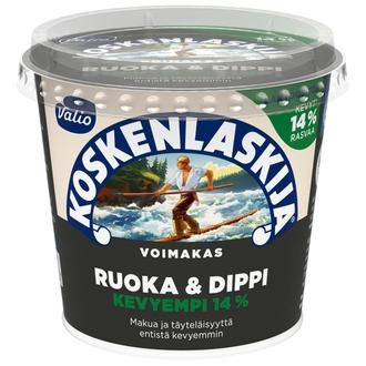 Valio Koskenlaskija® Ruoka & Dippi e250 g voimakas 14 % laktoositon kalorit ja ravintosisältö - 169 kcal