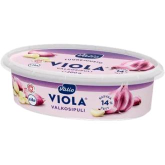 Valio Viola® valkosipuli tuorejuusto laktoositon e200 g kalorit ja ravintosisältö - 172 kcal
