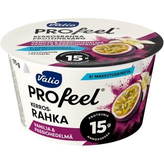 Valio PROfeel® kerrosrahka 175 g vanilja & passiohedelmä laktoositon kalorit ja ravintosisältö - 72 kcal