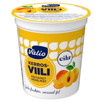 Valio kerrosviili 1% 200g keltaiset hedelmät laktoositon