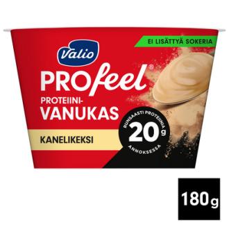 Valio PROfeel proteiinivanukas 180g kanelikeksi laktoositon kalorit ja ravintosisältö - 81 kcal