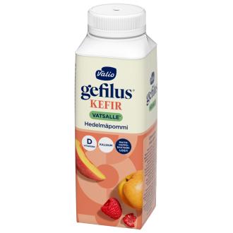 Valio Gefilus Kefir 2,5 dl hedelmäpommi laktoositon kalorit ja ravintosisältö - 60 kcal