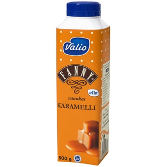 Valio Fanny karamellivanukas 500g laktoositon kalorit ja ravintosisältö - 107 kcal