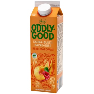 Valio Oddlygood kaurapohjainen gurtti 1kg hedelmäpommi kalorit ja ravintosisältö