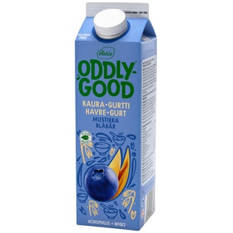 Valio Oddlygood kaurapohjainen gurtti 1kg mustikka kalorit ja ravintosisältö