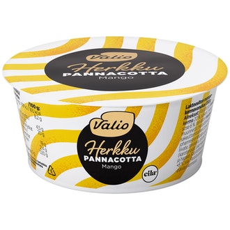 Valio Herkku pannacotta 130g mango laktoositon kalorit ja ravintosisältö - 165 kcal