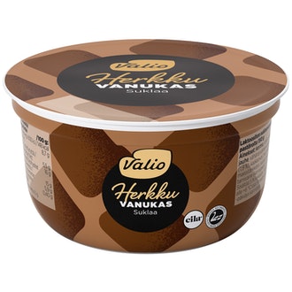 Valio Herkku vanukas 150g suklaa laktoositon kalorit ja ravintosisältö