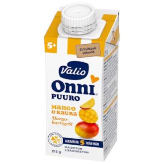 Valio Onni mango kaurapuuro 215 g alkaen 5 kk UHT