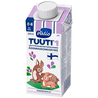 Valio Tuuti 1 Maitopohjainen Äidinmaidonkorvike 200 Ml Uht kalorit ja ravintosisältö