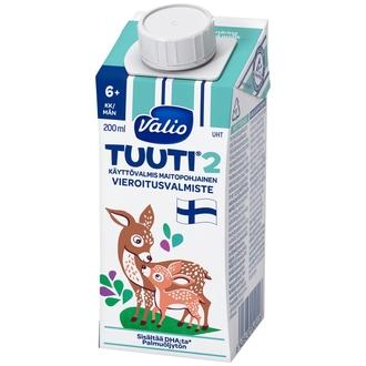 Valio Tuuti 2 Maitopohjainen Vieroitusvalmiste 200 Ml Uht kalorit ja ravintosisältö