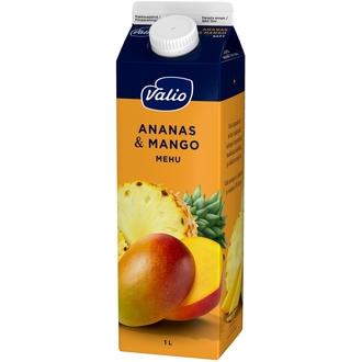 Valio ananas-mangomehu 1 l kalorit ja ravintosisältö