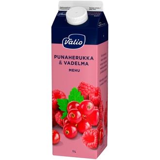 Valio punaherukka-vadelmamehu 1 l kalorit ja ravintosisältö - 28 kcal