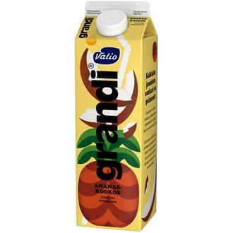Valio Grandi® ananas-kookos 1 l mehujuoma sokeriton kalorit ja ravintosisältö