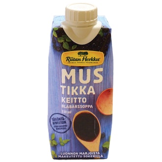 Riitan Herkku mustikkakeitto 330ml kalorit ja ravintosisältö - 48 kcal