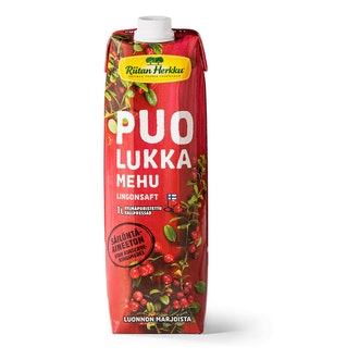 Riitan Herkku Puolukkamehu 1l kalorit ja ravintosisältö