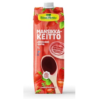 Riitan Herkku mansikkakeitto 1l kalorit ja ravintosisältö - 53 kcal
