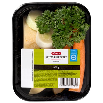 Pirkka keittojuurekset 300g kalorit ja ravintosisältö - 30 kcal