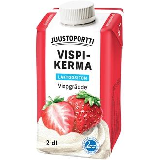 Juustoportti laktoositon vispikerma 2 dl laktoositon UHT kalorit ja ravintosisältö
