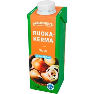 Juustoportti ruokakerma 10 % 3,3 dl sipuli laktoositon kalorit ja ravintosisältö - 129 kcal