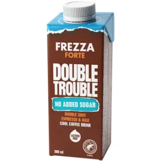 Frezza Forte Double Trouble 300 ml maitokahvijuoma ei lisättyä sokeria laktoositon kalorit ja ravintosisältö - 48 kcal