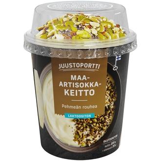 Juustoportti Pehmeän Rouhea Maa-artisokkakeitto 315g laktoositon gluteeniton kalorit ja ravintosisältö